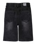 Шорты текстильные джинсовые для мальчиков черный