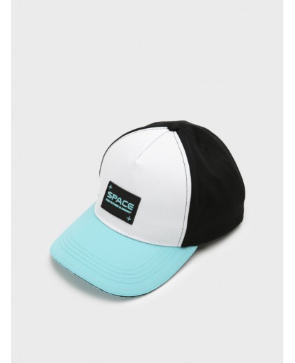 Кепка текстильная для девочек белый,черный,голубой