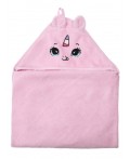 Полотенце детское текстильное для девочек розовый