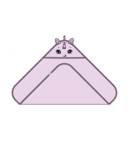 Полотенце детское текстильное для девочек розовый