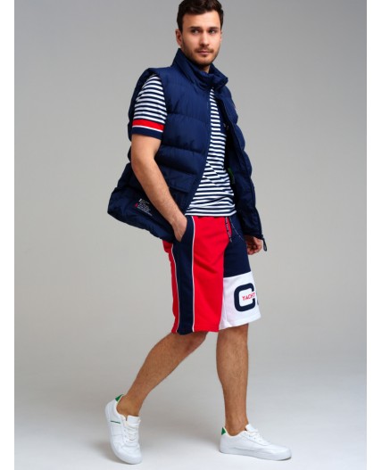 Шорты трикотажные для мужчин тёмно-синий,красный,белый