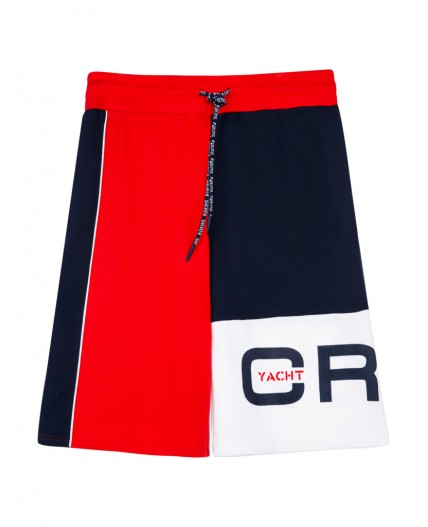 Шорты трикотажные для мужчин тёмно-синий,красный,белый