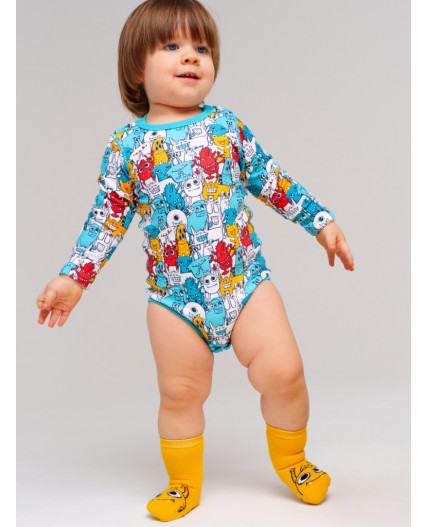 Боди детское трикотажное для мальчиков, 2 шт в комплекте разноцветный