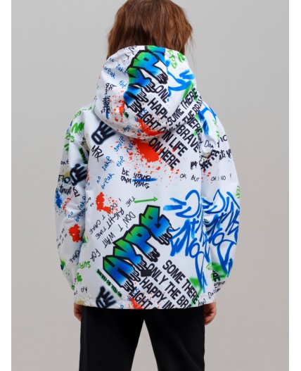 Куртка текстильная с полиуретановым покрытием для мальчиков (ветровка) разноцветный