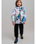 Куртка текстильная с полиуретановым покрытием для мальчиков (ветровка) разноцветный