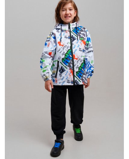 Куртка текстильная с полиуретановым покрытием для мальчиков (ветровка) разноцветный