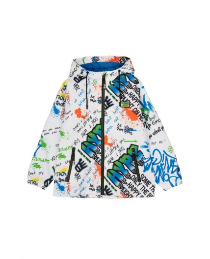 Куртка текстильная с полиуретановым покрытием для мальчиков (ветровка) разноцветный