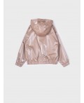 Куртка текстильная с полиуретановым покрытием для девочек (ветровка) золотой