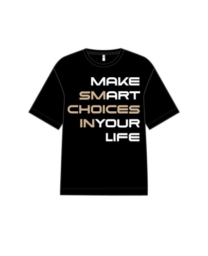 Фуфайка трикотажная для девочек (футболка) черный