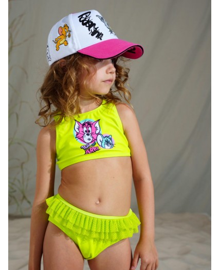 Кепка текстильная для девочек разноцветный