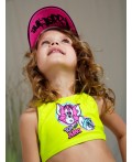 Кепка текстильная для девочек разноцветный