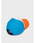 Кепка текстильная для мальчиков белый,оранжевый,голубой