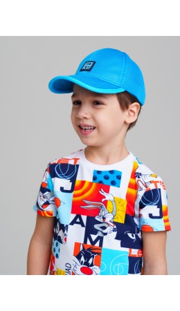 Кепка текстильная для мальчиков голубой