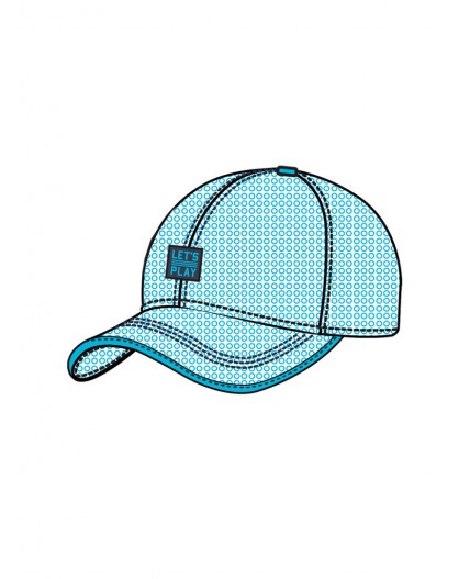 Кепка текстильная для мальчиков голубой