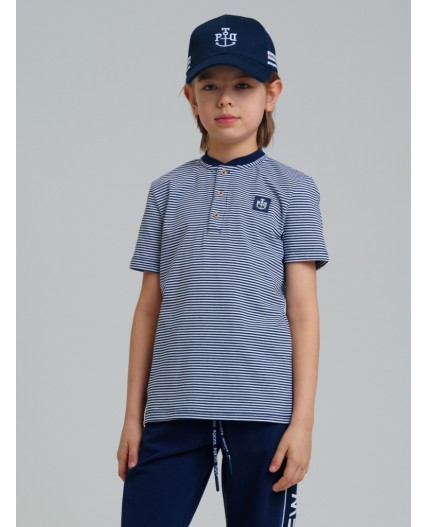 Кепка текстильная для мальчиков тёмно-синий