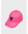 Кепка текстильная для девочек фуксия