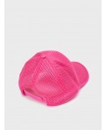Кепка текстильная для девочек фуксия