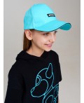 Кепка текстильная для девочек голубой