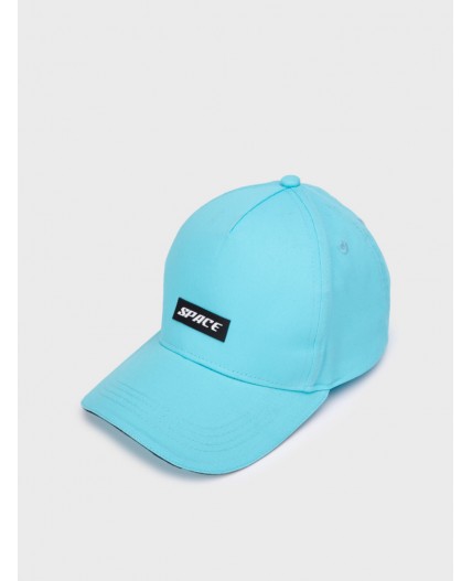 Кепка текстильная для девочек голубой