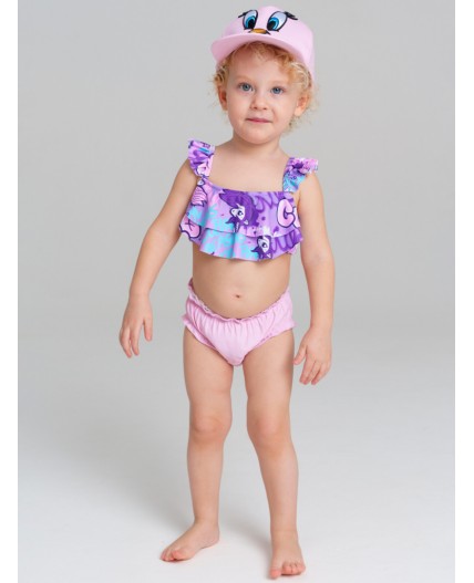 Кепка детская текстильная для девочек светло-розовый