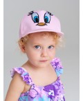 Кепка детская текстильная для девочек светло-розовый