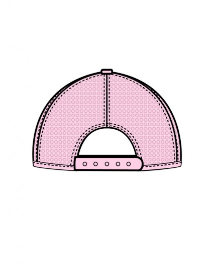 Кепка детская текстильная для девочек светло-розовый