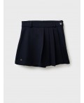 Юбка-шорты трикотажные для девочек тёмно-синий