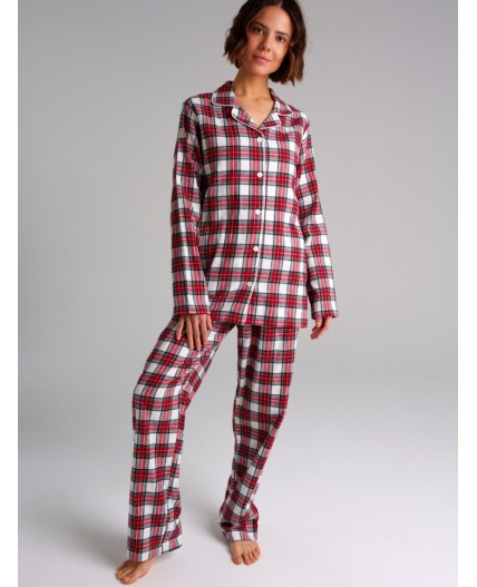 Пижама текстильная для женщин разноцветный