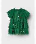 Платье детское трикотажное для девочек зеленый