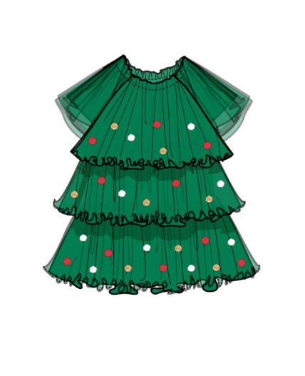 Платье детское трикотажное для девочек зеленый