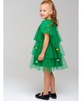 Платье трикотажное для девочек зеленый
