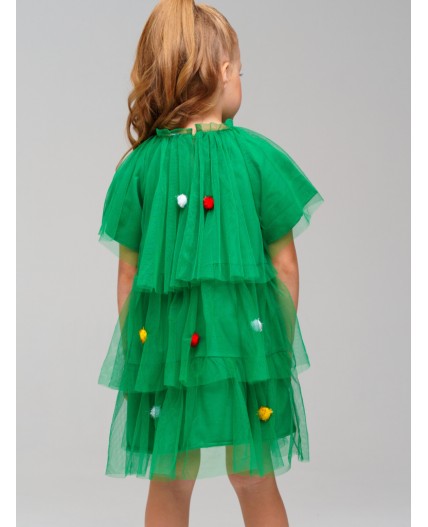 Платье трикотажное для девочек зеленый