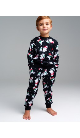 Пижама трикотажная для мальчиков тёмно-синий