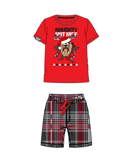 Комплект для мальчиков: фуфайка (футболка) трикотажная, шорты текстильные красный,черный,белый