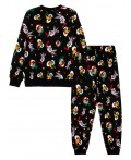 Пижама трикотажная для мальчиков черный