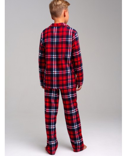 Пижама текстильная для мальчиков разноцветный