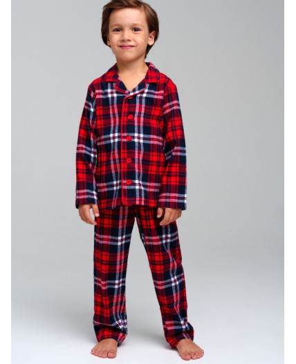 Пижама текстильная для мальчиков разноцветный