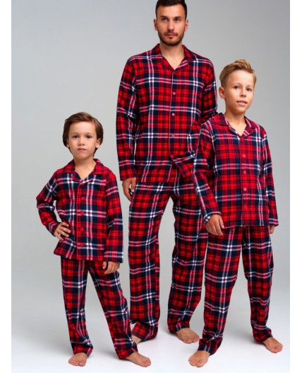 Пижама текстильная для мужчин разноцветный