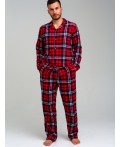 Пижама текстильная для мужчин разноцветный