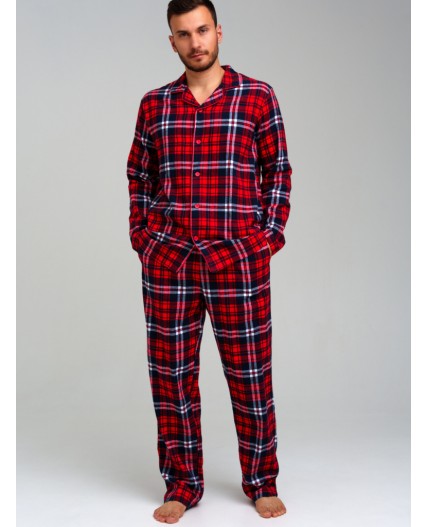 Пижама текстильная для мужчин разноцветный