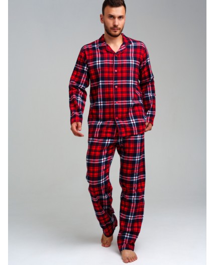 Пижама текстильная для мужчин разноцветный
