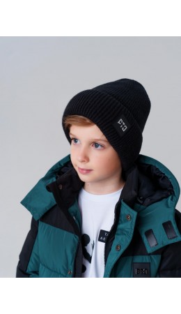 Шапка трикотажная для мальчиков черный