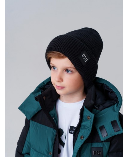 Шапка трикотажная для мальчиков черный