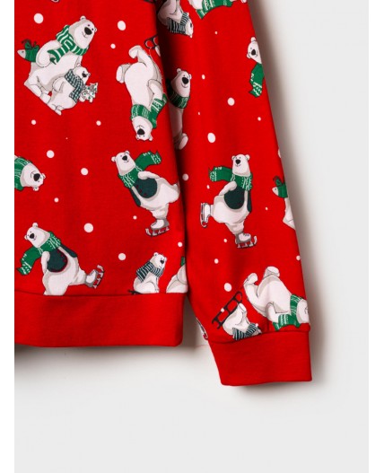 Пижама трикотажная для женщин красный