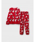 Пижама трикотажная для девочек красный