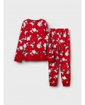 Пижама трикотажная для девочек красный