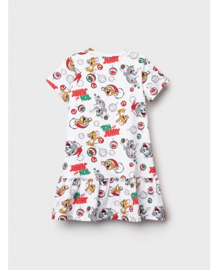 Сорочка ночная трикотажная для девочек разноцветный