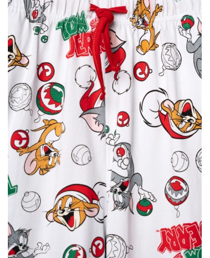 Пижама трикотажная для девочек разноцветный