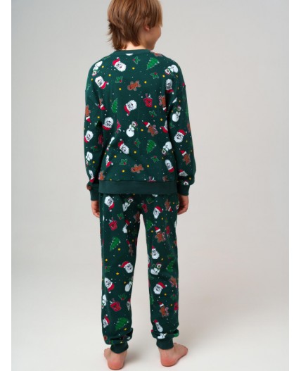 Пижама трикотажная для мальчиков разноцветный