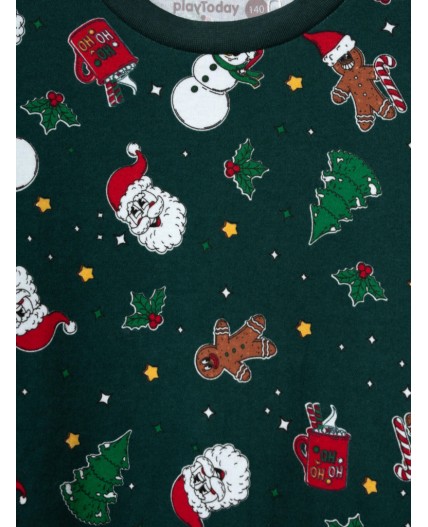 Пижама трикотажная для мальчиков разноцветный